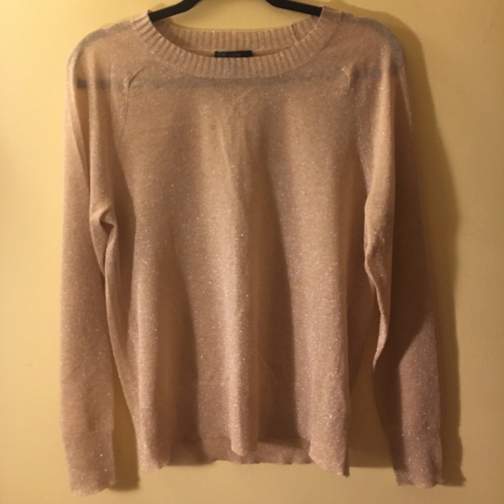 J. Crew gold sparkle top